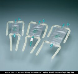Bard® Dispoz-a-Bag® Urinary Leg Bag Anti-Reflux Valve Sterile 950 mL Vinyl (362512_EA)
