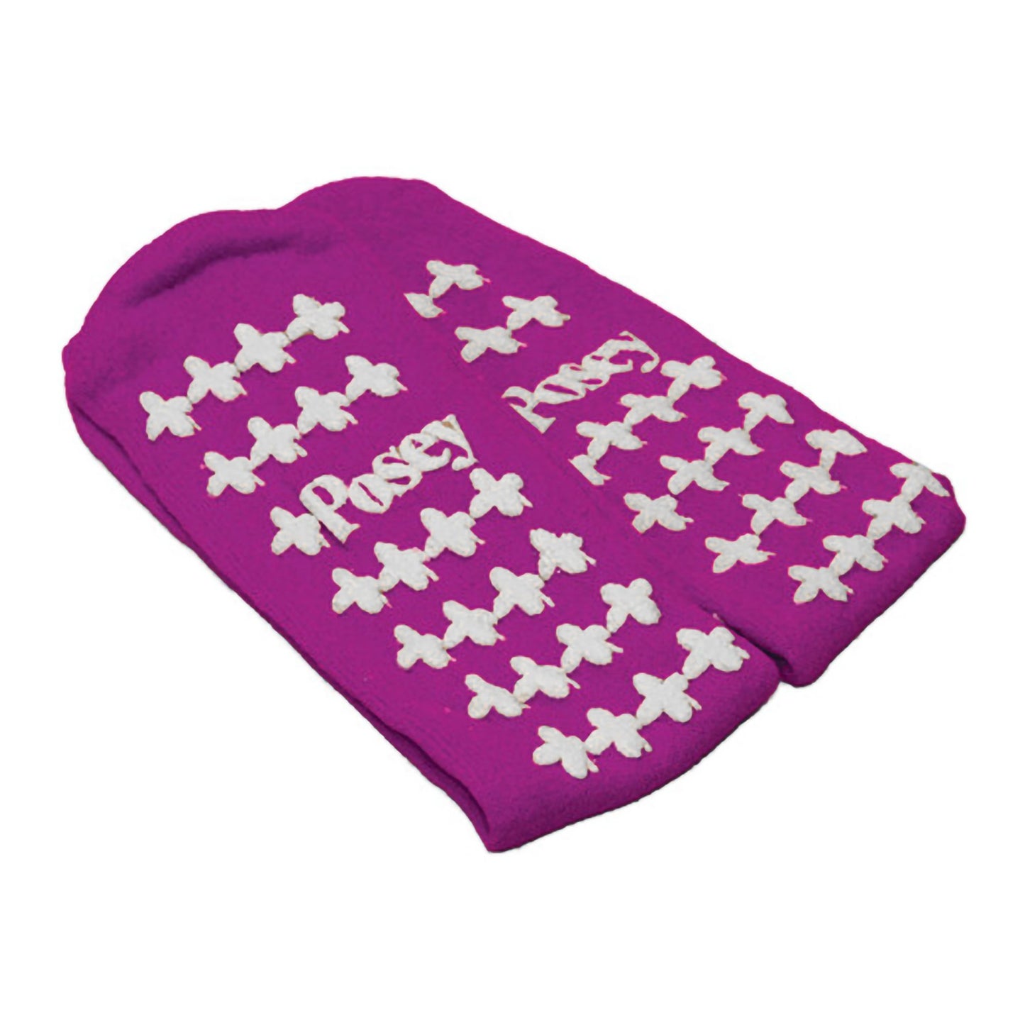 Posey® Slipper Socks Unisex Adult Large Double Tread Single Patient Use Purple (1145354_PR)