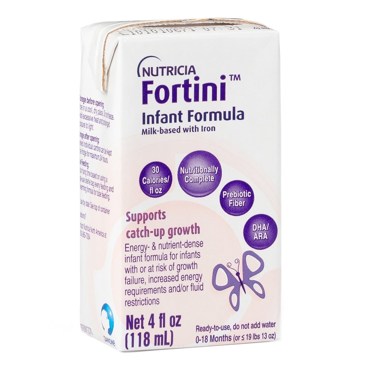Fortini™ Infant Formula Unflavored 4 oz. Carton Liquid Calories Failure to Thrive (1189053_EA)