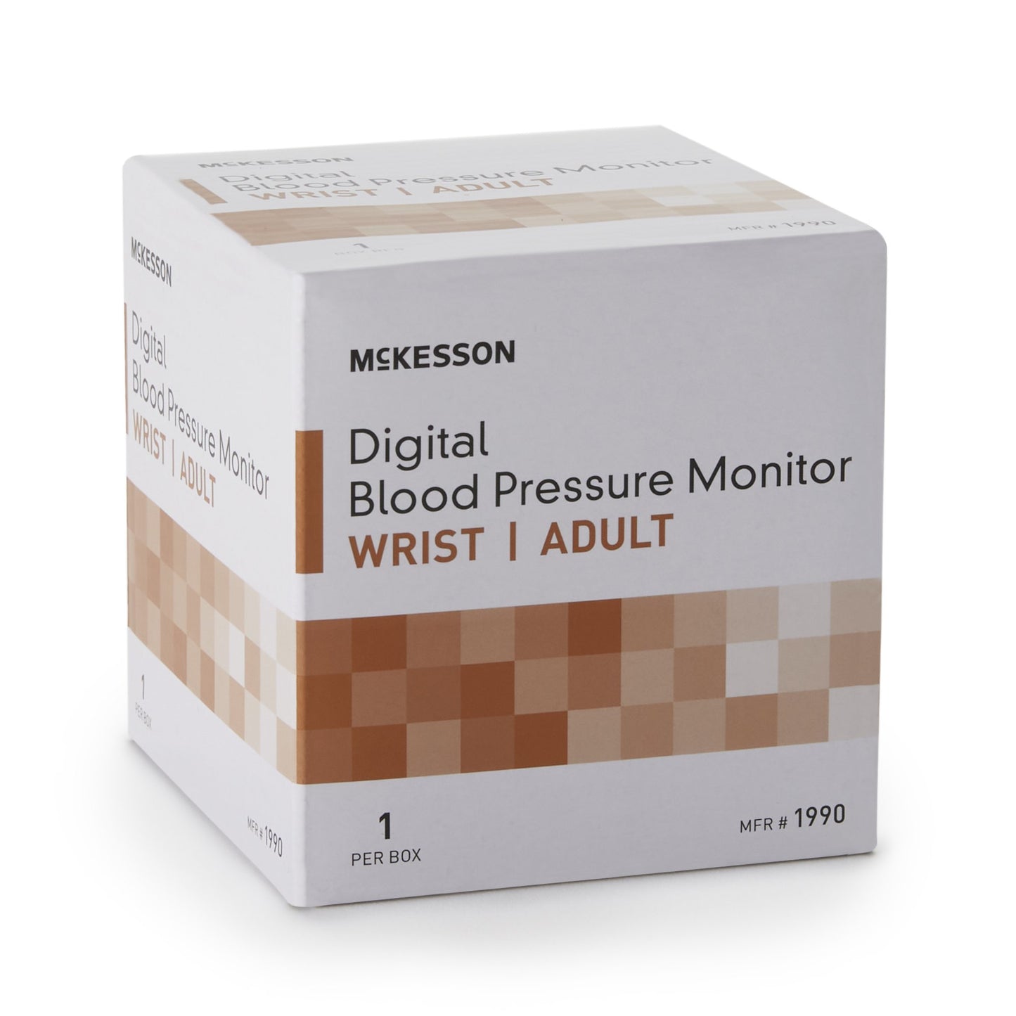 McKesson Brand Home Automatic Digital Blood Pressure Monitor One Size Fits Most Cuff Nylon Cuff Desk Model (854387_EA)
