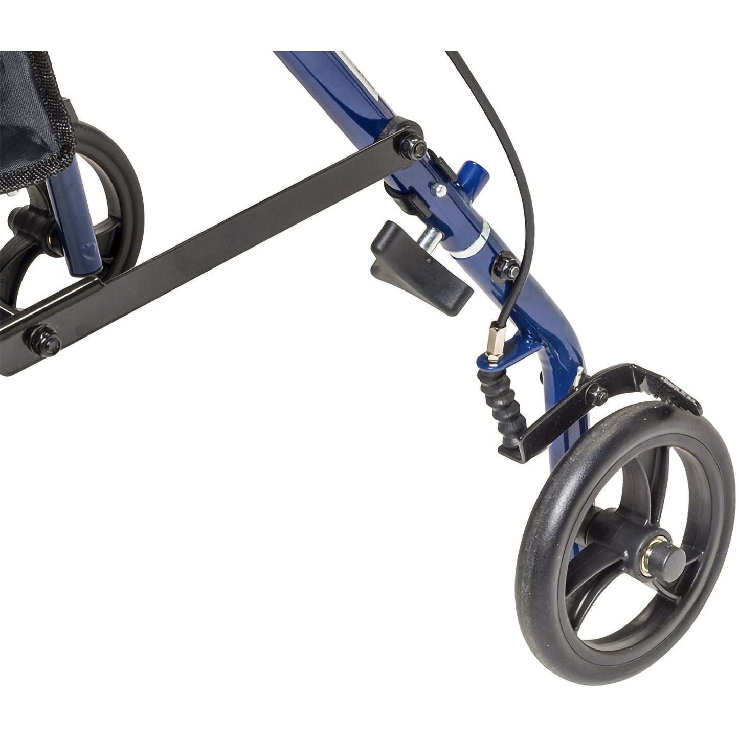 drive™ 4 Wheel Rollator Blue Adjustable Height / Folding Steel Frame (1196512_EA)