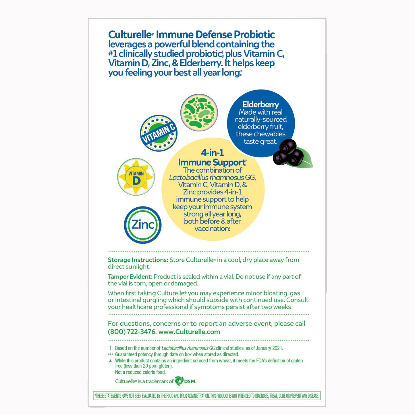 Culturelle® Probiotic Dietary Supplement 28 per Box Chewable Tablet (1268964_BX)