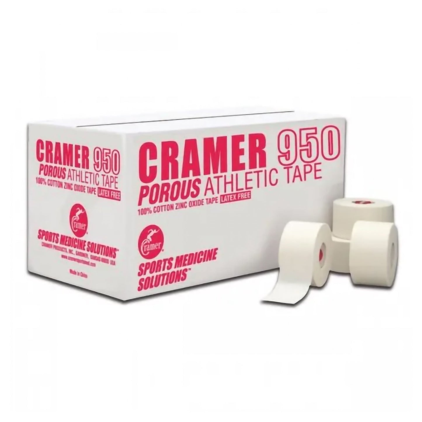 Cramer® 950 Athletic Tape White 1-1/2 Inch X 15 Yard Cotton / Zinc Oxide NonSterile (839896_CS)
