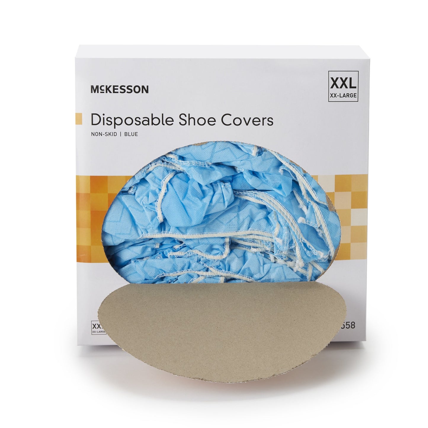 McKesson Shoe Cover 2X-Large Shoe High Nonskid Sole Blue NonSterile (651925_CS)
