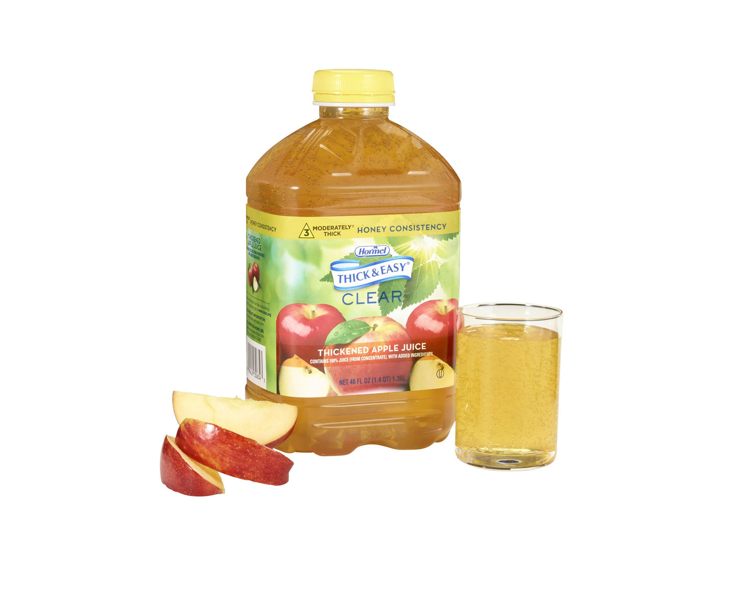 Thick & Easy® Thickened Beverage 46 oz. Bottle Apple Flavor Liquid IDDSI Level 3 Moderately Thick/Liquidized (797170_EA)