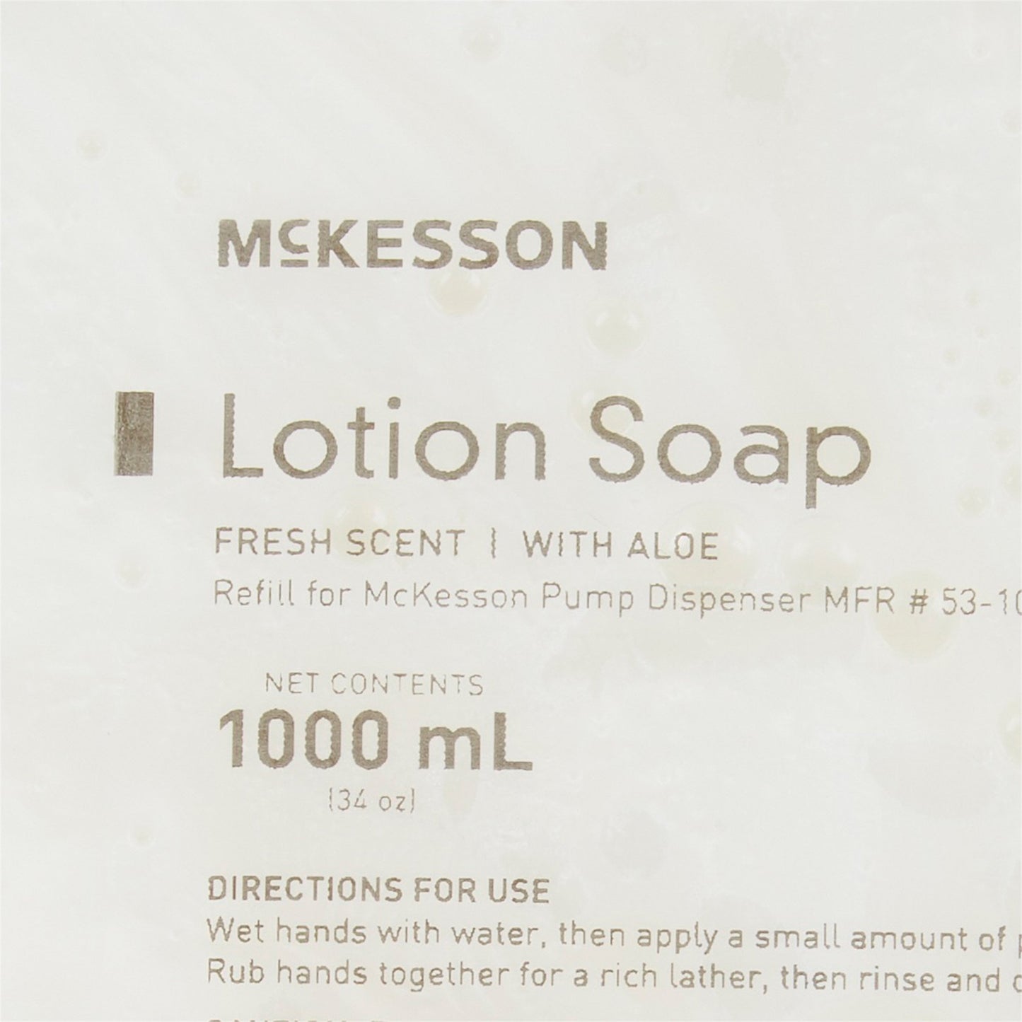 McKesson Soap Lotion 1,000 mL Dispenser Refill Bag Fresh Scent (468272_EA)