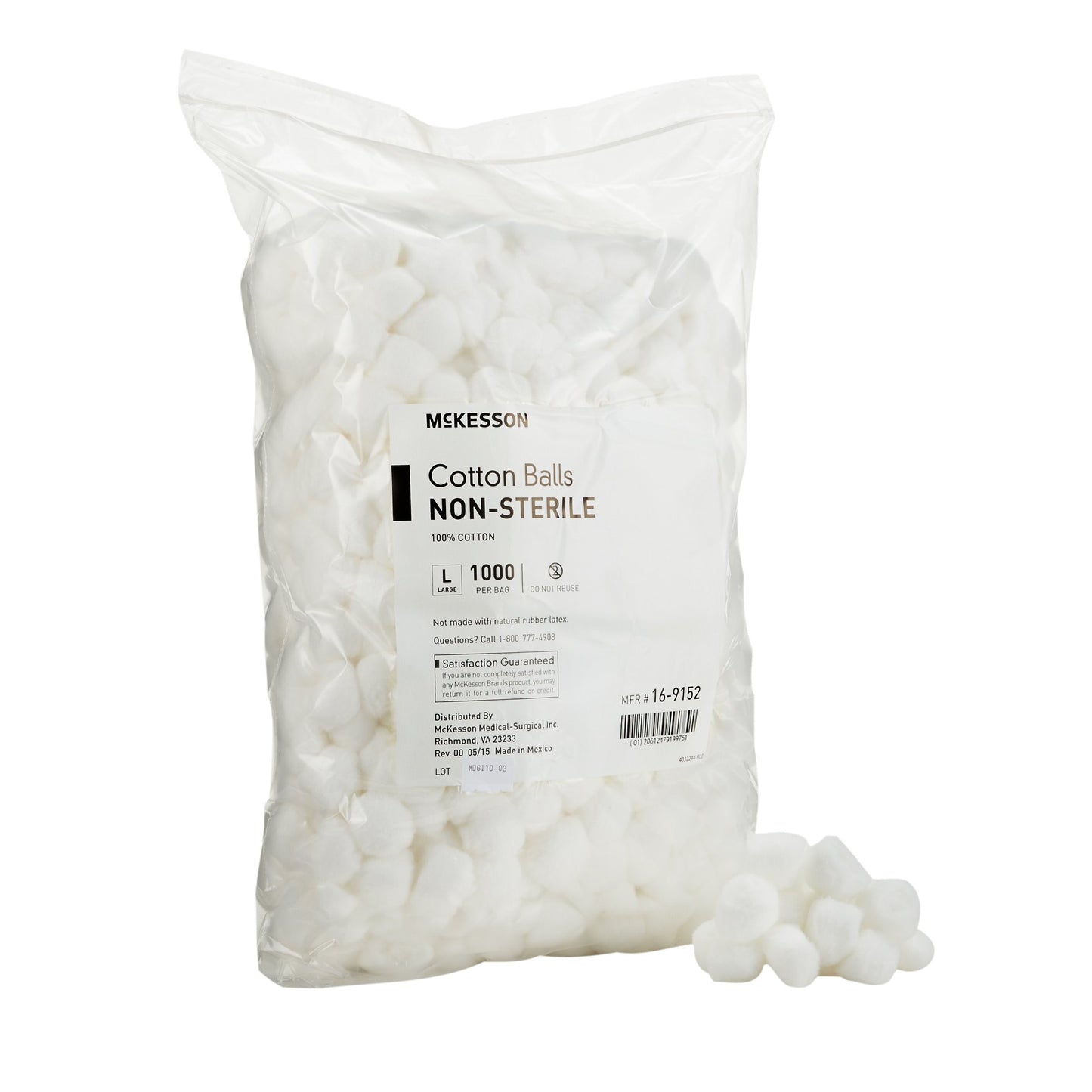 McKesson Cotton Ball Large NonSterile (980220_BG)