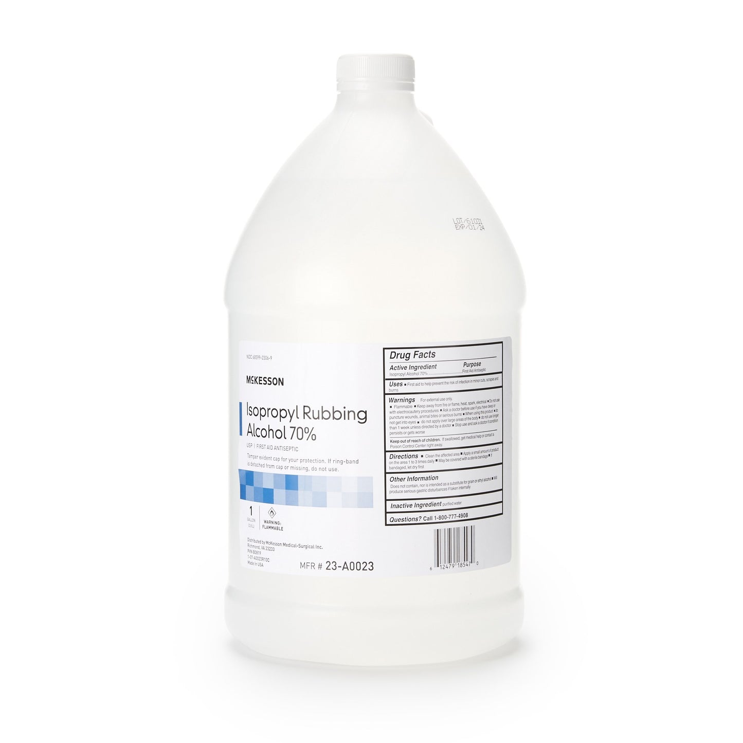 McKesson Brand Antiseptic Isopropyl Alcohol Topical Liquid 1 gal. Bottle (350600_EA)