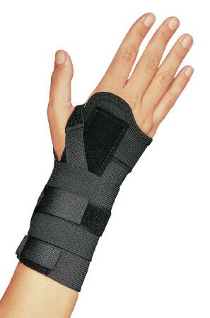 ProCare® Universal CTS Wrist Brace Aluminum / Elastic Left or Right Hand Black Large (251659_EA)