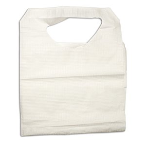 Dynarex Bib Tie Closure Disposable Polyethylene / Tissue (807048_CS)