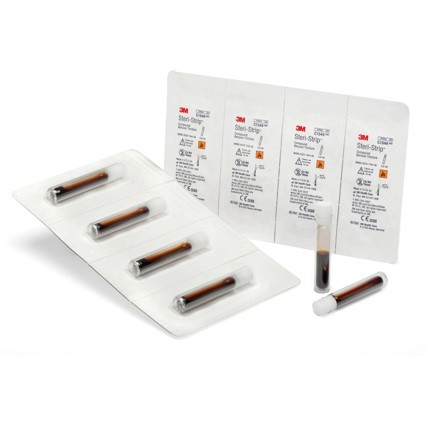 3M™ Steri-Strip™ Antiseptic Benzoin Tincture Topical Liquid 0.667 mL Ampule (135754_BX)