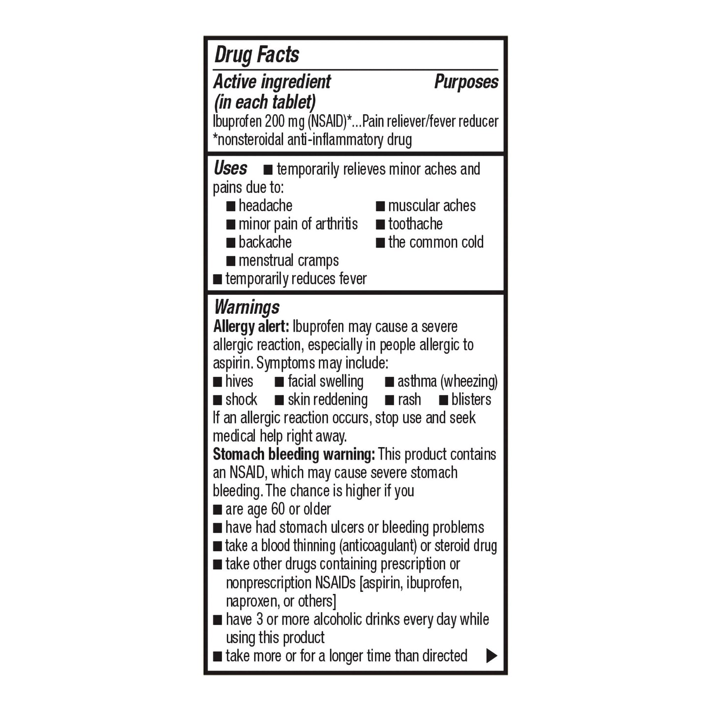 Foster & Thrive™ Pain Relief 200 mg Strength Ibuprofen Tablet 50 per Bottle (1239000_BT)