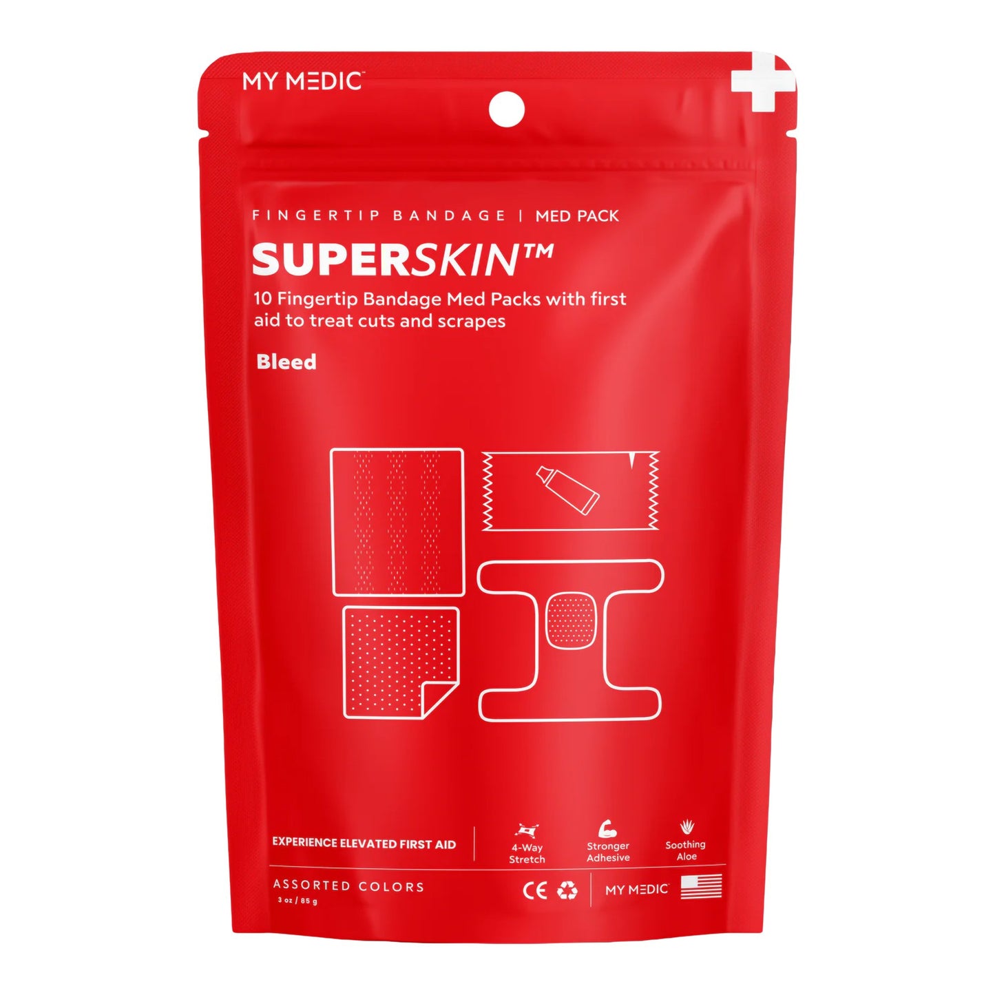 My Medic™ SUPERSKIN™ Fingertip First Aid Kit Pouch (1234459_EA)