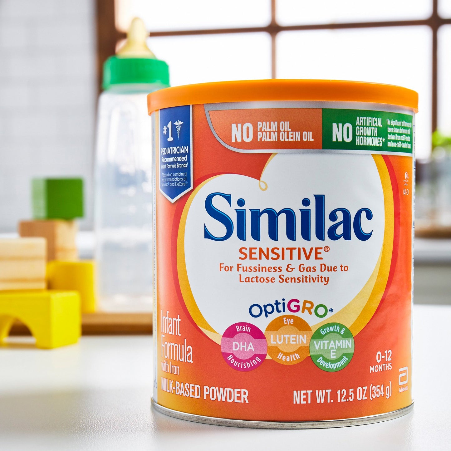 Similac Sensitive® Infant Formula Unflavored 12.5 oz. Can Powder Iron Lactose Sensitivity (746700_EA)