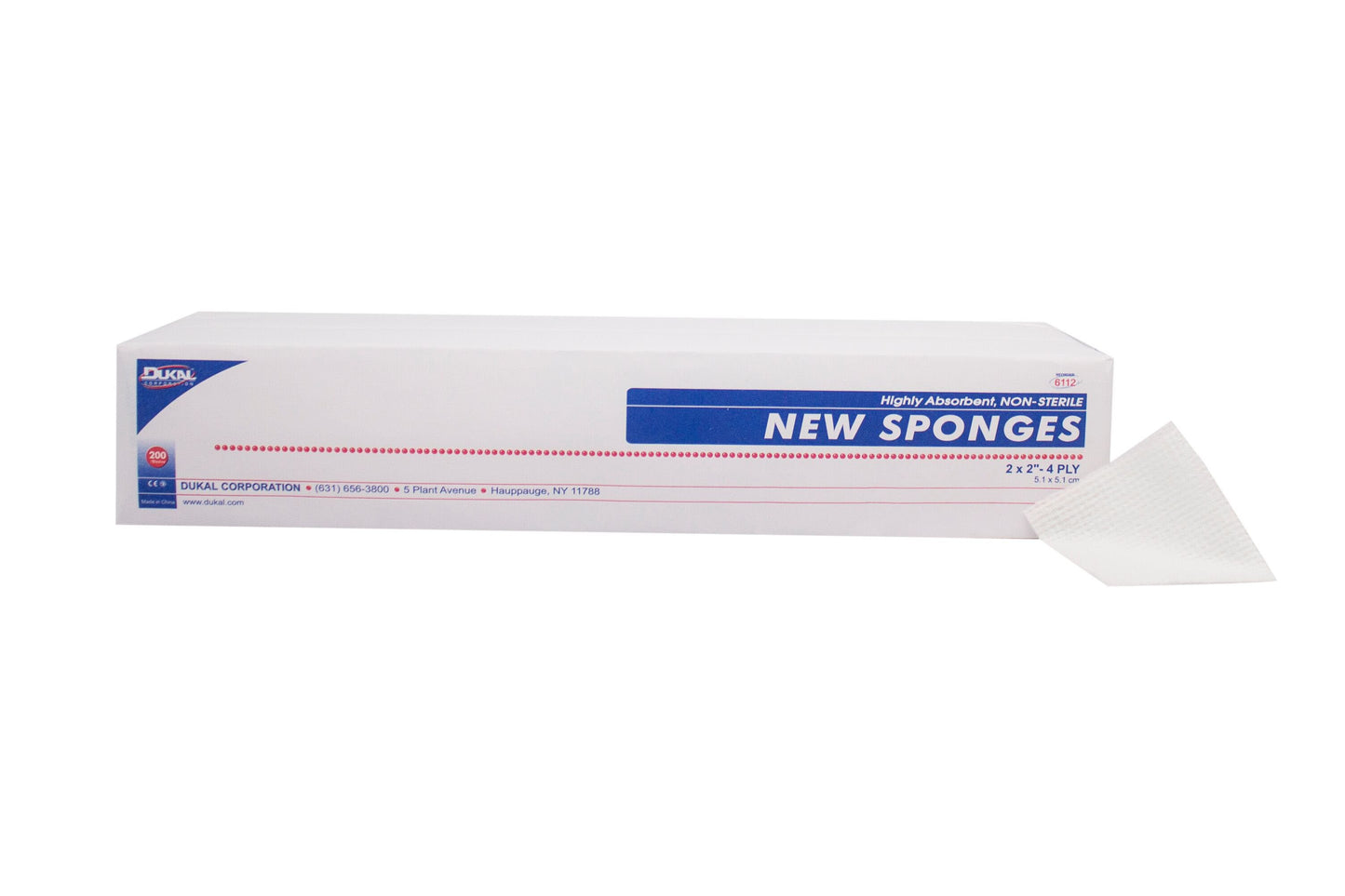 Dukal™ Nonwoven Sponge 2 X 2 Inch 4-Ply NonSterile 200 per Pack (718125_BG)