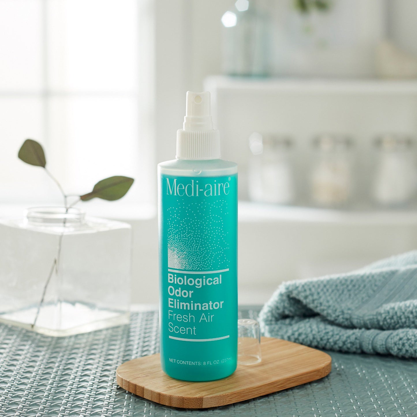 Medi-aire® Biological Odor Eliminator Deodorizer Liquid 8 oz. Bottle Fresh Air Scent (237465_EA)