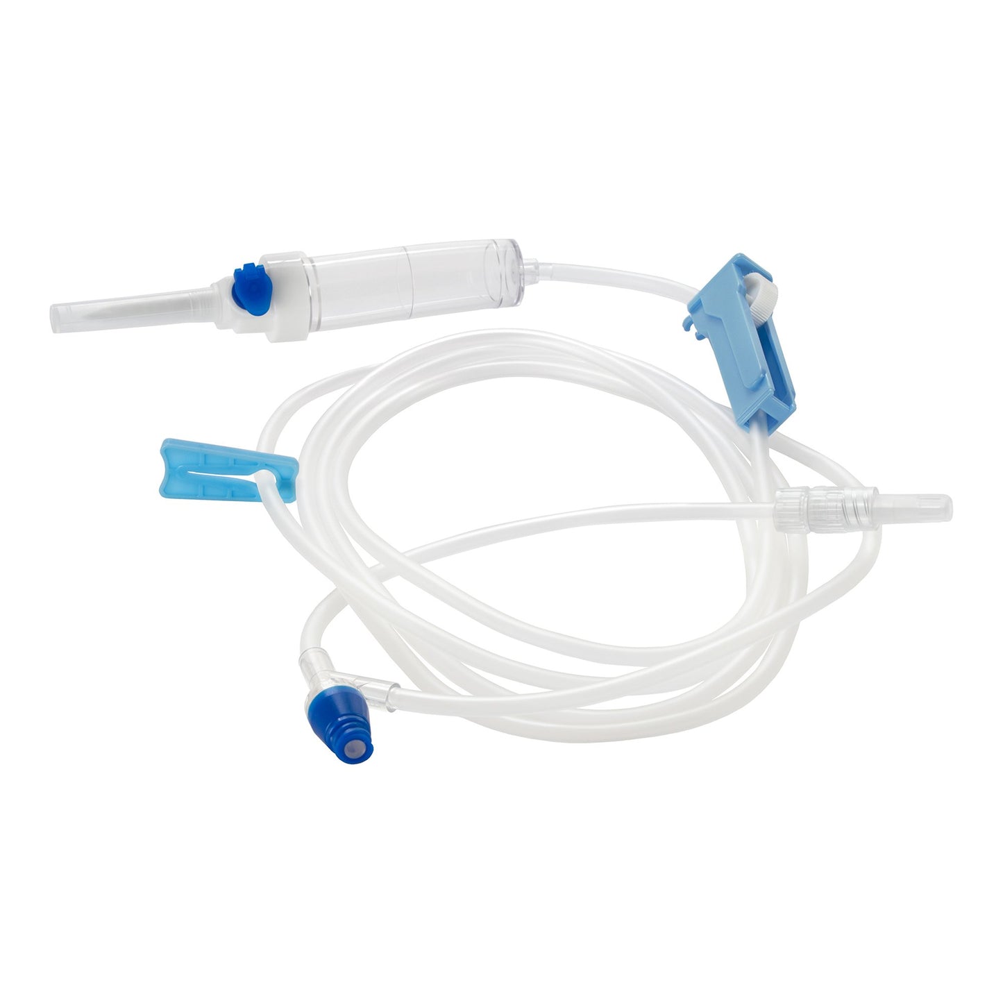 MedStream Primary IV Administration Set Gravity 1 Port 20 Drops / mL Drip Rate Without Filter 75 Inch Tubing Solution Without Flow Regulator (1189827_BX)