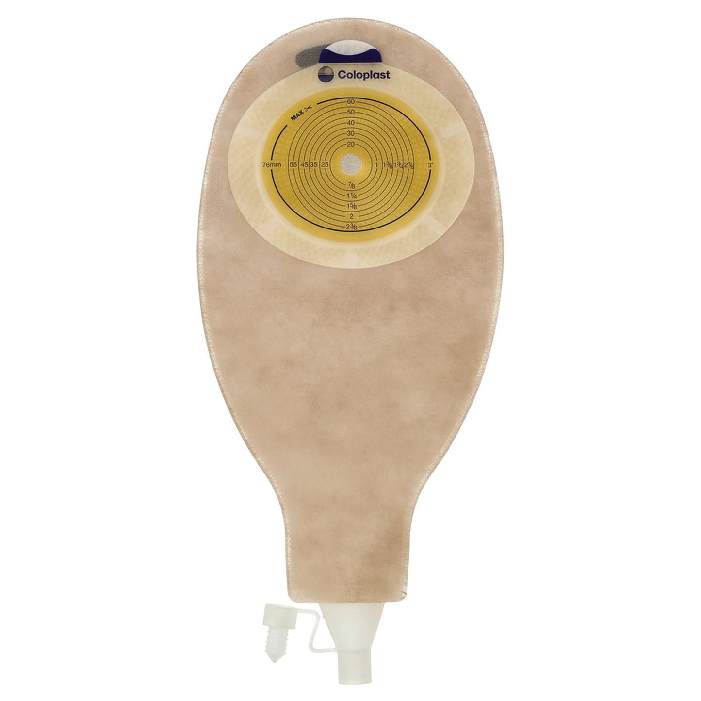 SenSura® Ostomy Pouch One-Piece System 12-1/2 Inch Length Flat, Trim to Fit 3/8 to 3 Inch Stoma Drainable (786048_BX)