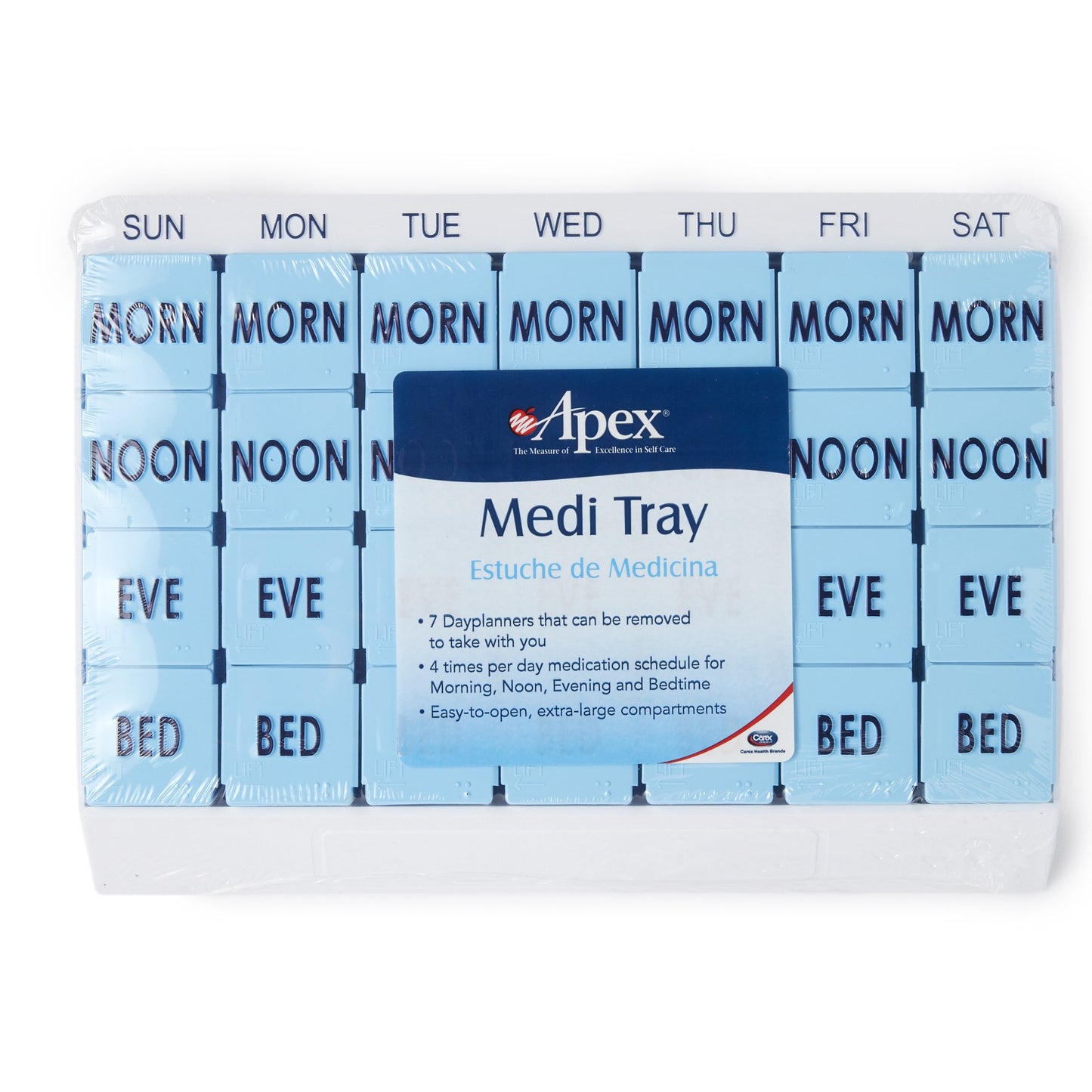 Medi Tray Pill Organizer 7 Day 4 Dose (870233_EA)