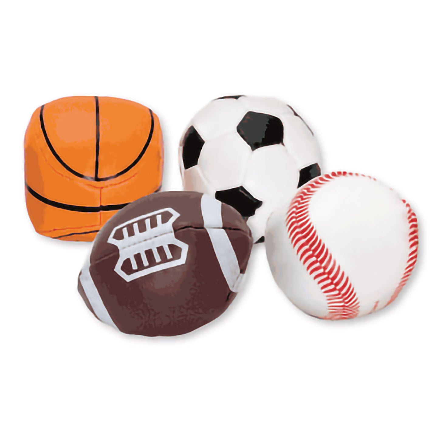 Kids Love Stickers® 24 per Pack Soft Sport Balls Toys 2 Inch (1075224_PK)