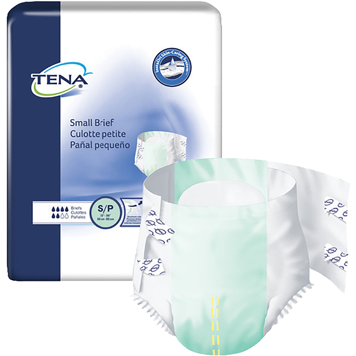 TENA® Small Brief Unisex Adult Incontinence Brief Small Disposable Moderate Absorbency (683242_PK)