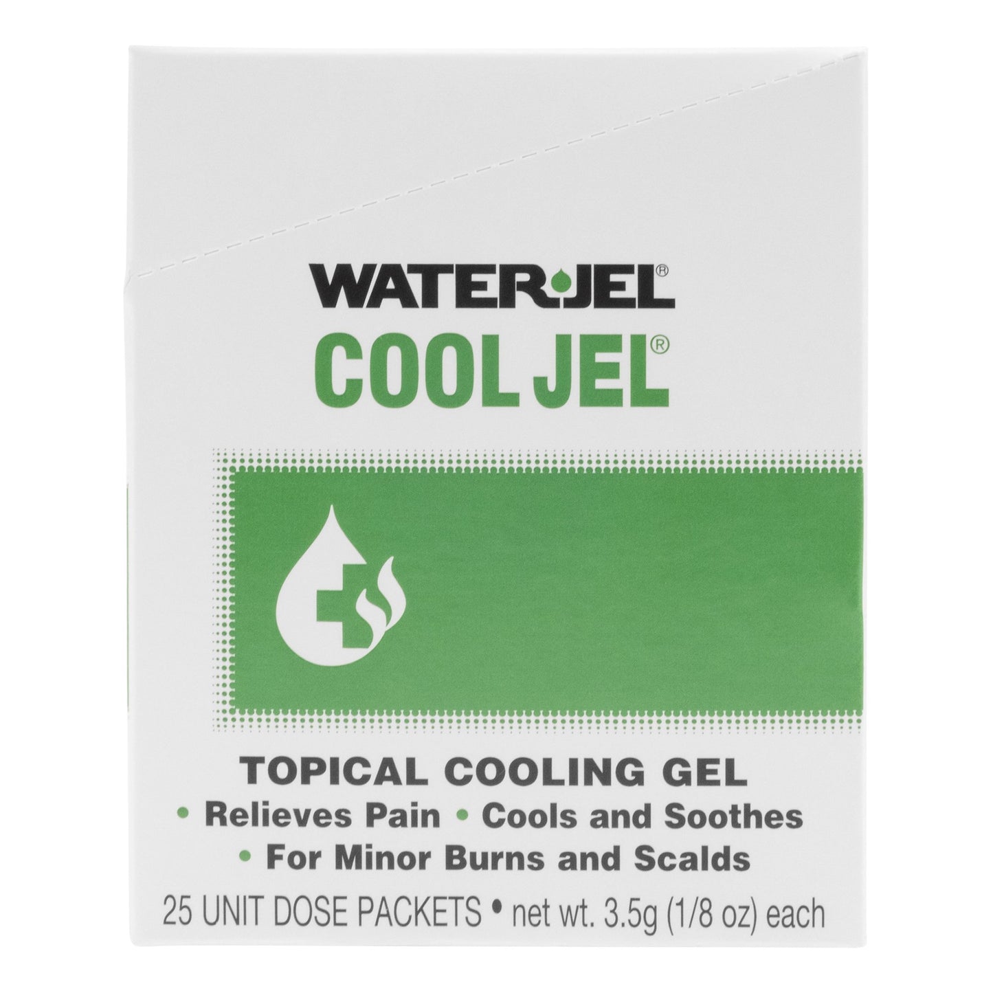 Water Jel® Cool Jel Burn Relief Tea Tree Oil / Glycerin Topical Gel 3.5 Gram Individual Packet (786414_BX)