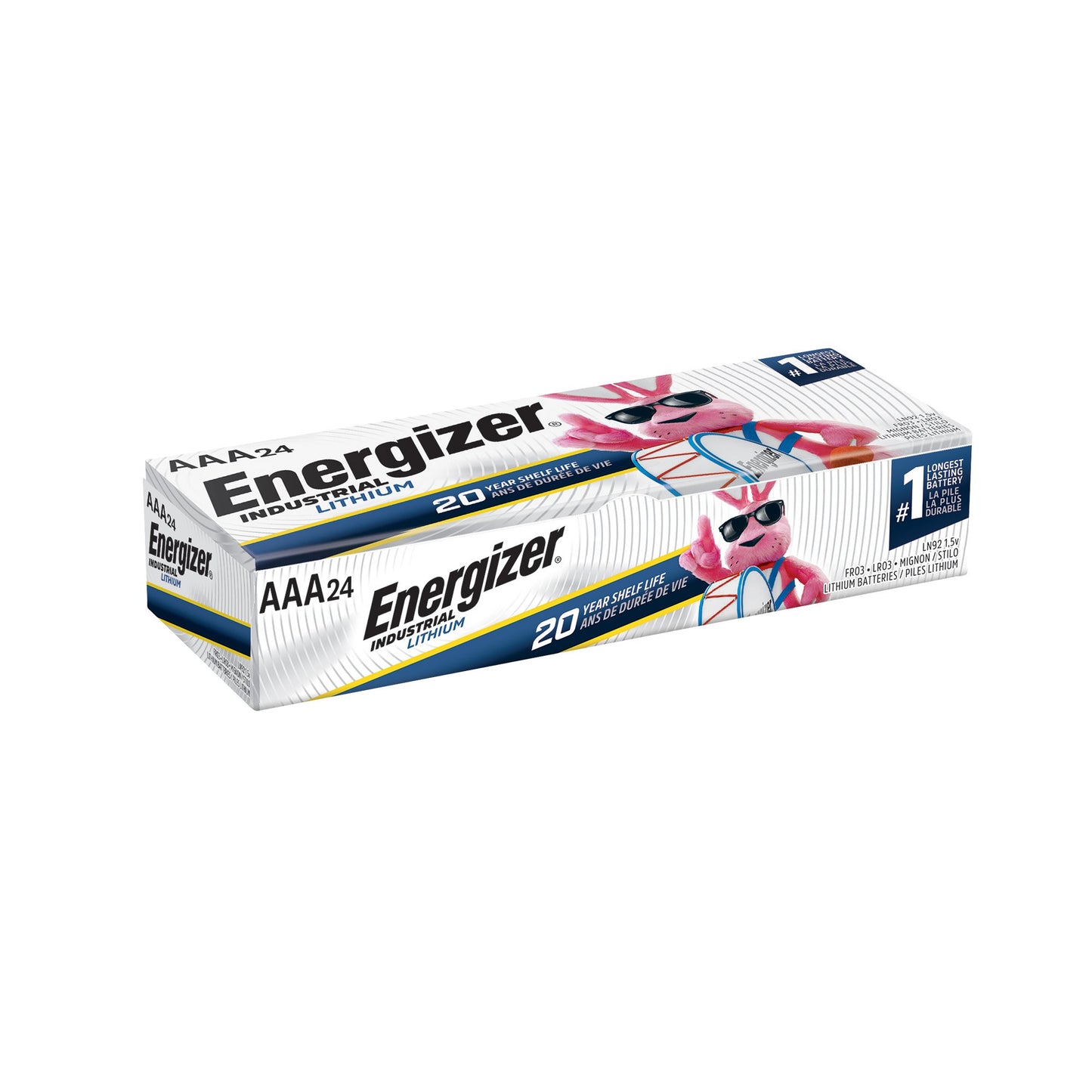 Energizer® Industrial® Lithium Battery AAA Cell 1.5V Disposable 24 per Pack (1220204_BX)