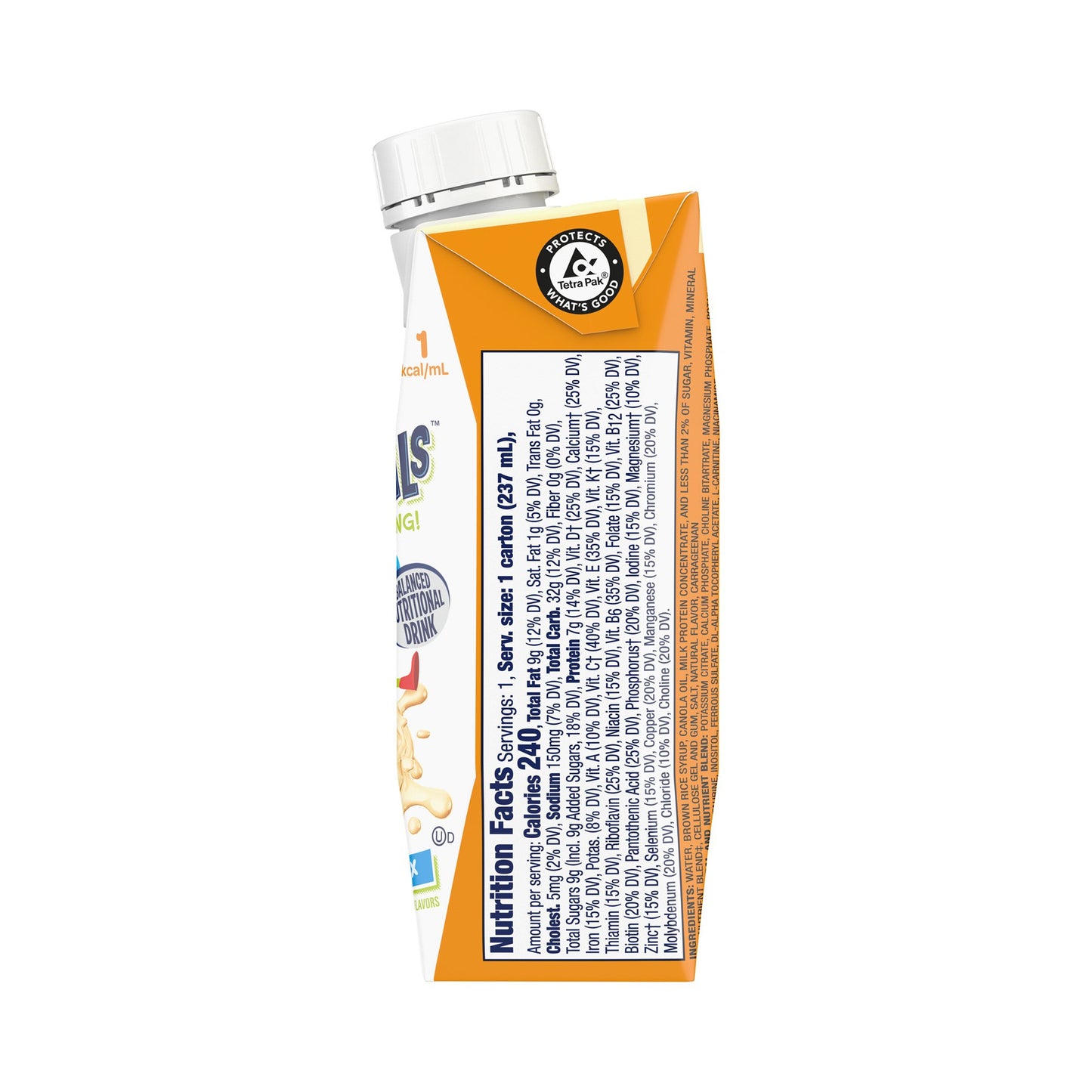 Boost® Kid Essentials™ 1.0 Pediatric Oral Supplement Vanilla Vortex Flavor 8 oz. Carton Liquid Vitamins / Minerals (1178508_EA)