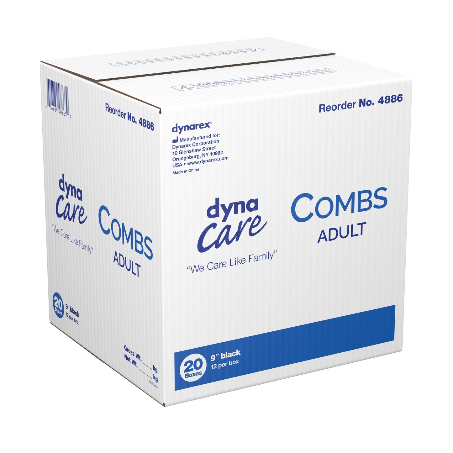 Dynarex® Comb 9 Inch Black Plastic (826987_CS)