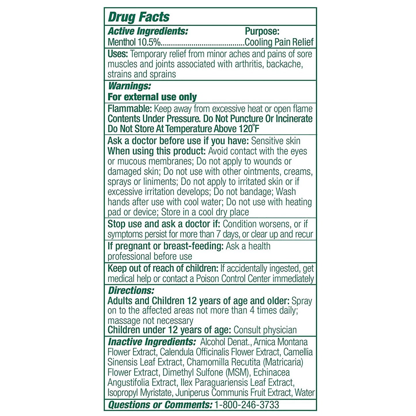 Biofreeze® Professional 360° Topical Pain Relief 10.5% Strength Menthol Spray 4 oz. (1027521_CS)