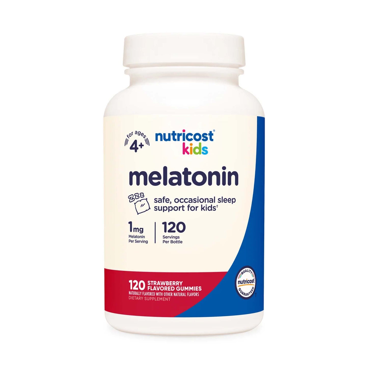 nutricost® Dietary Supplement Melatonin 1 mg Strength Gummy 120 Per Bottle (1270273_BT)