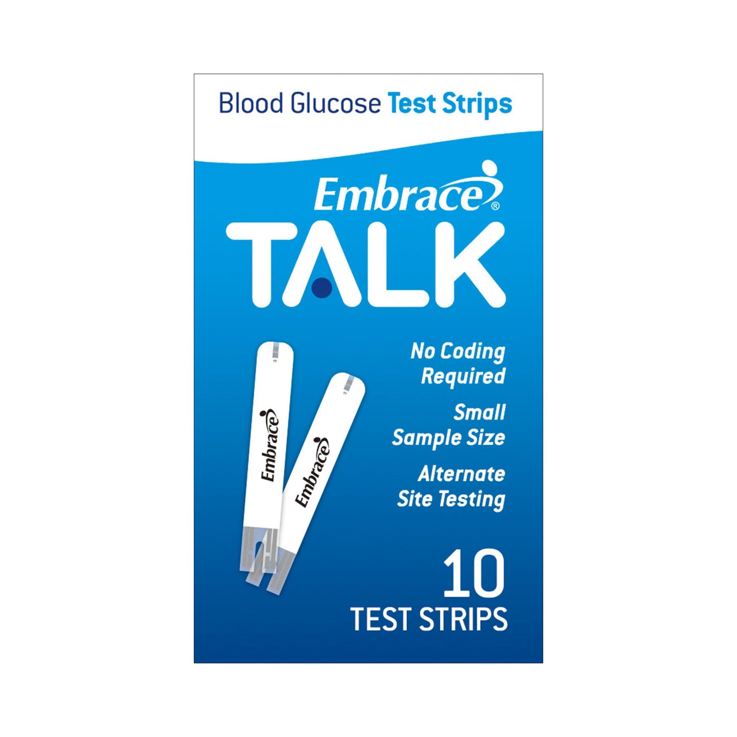 Embrace® Blood Glucose Test Strips 10 Strips per Pack (1146707_VL)