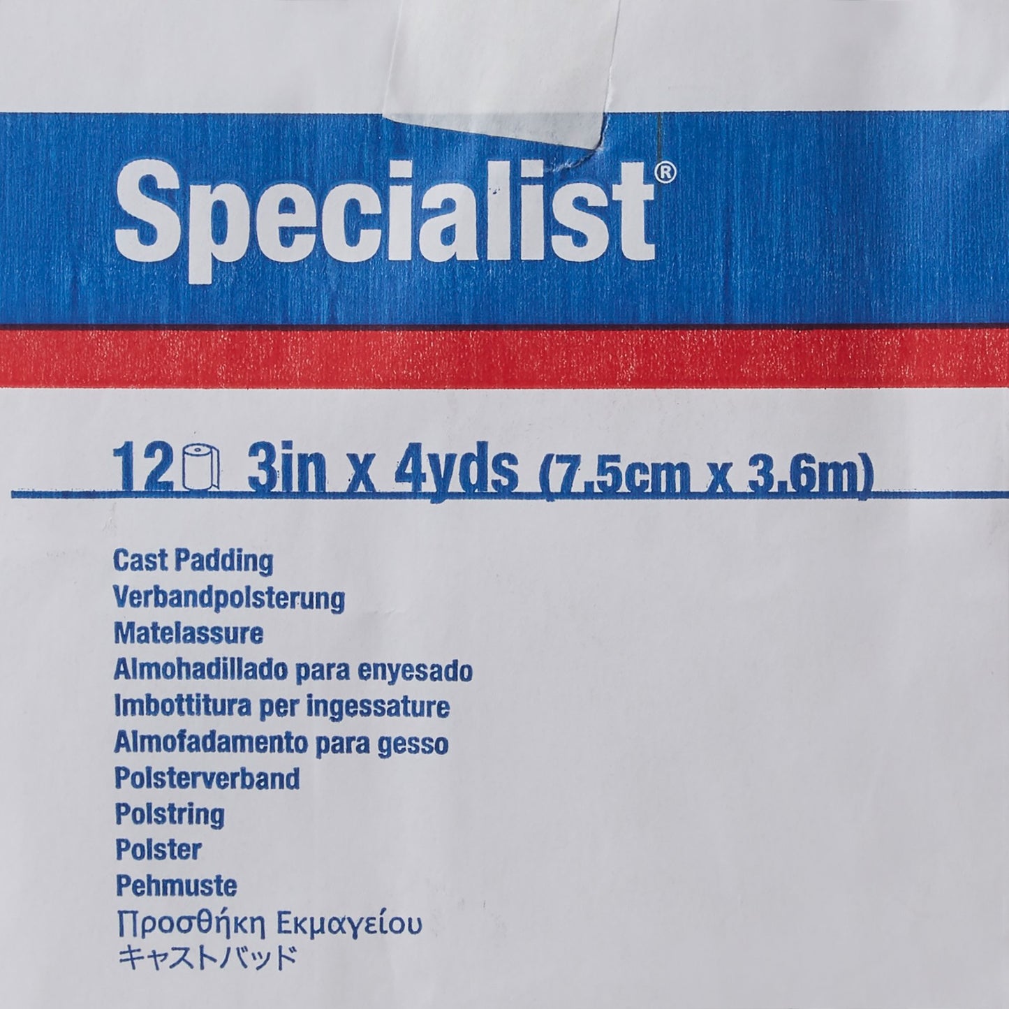 Specialist® Cast Padding Undercast 3 Inch X 4 Yard Cotton / Rayon NonSterile (4893_RL)