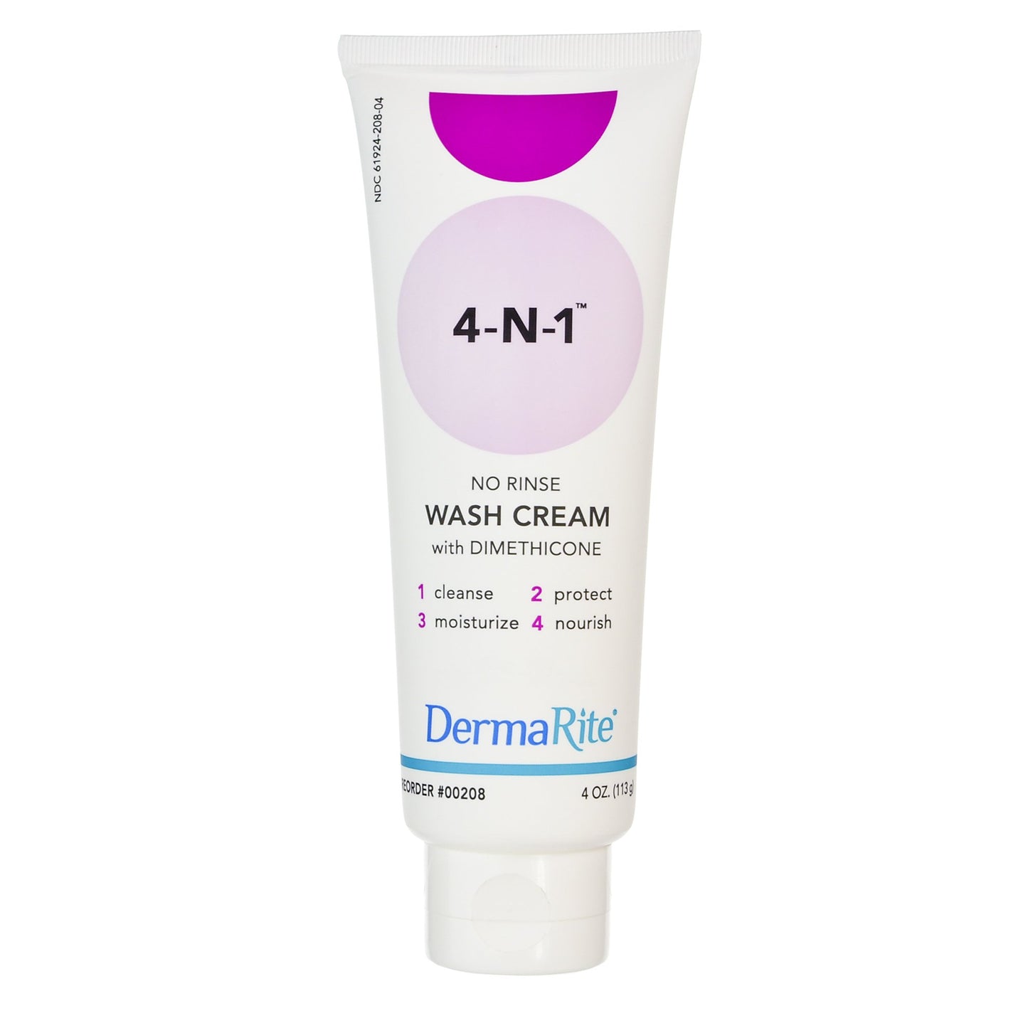 DermaRite® 4-N-1™ Rinse-Free Body Wash Cream 4 oz. Tube Fresh Scent (691750_CS)