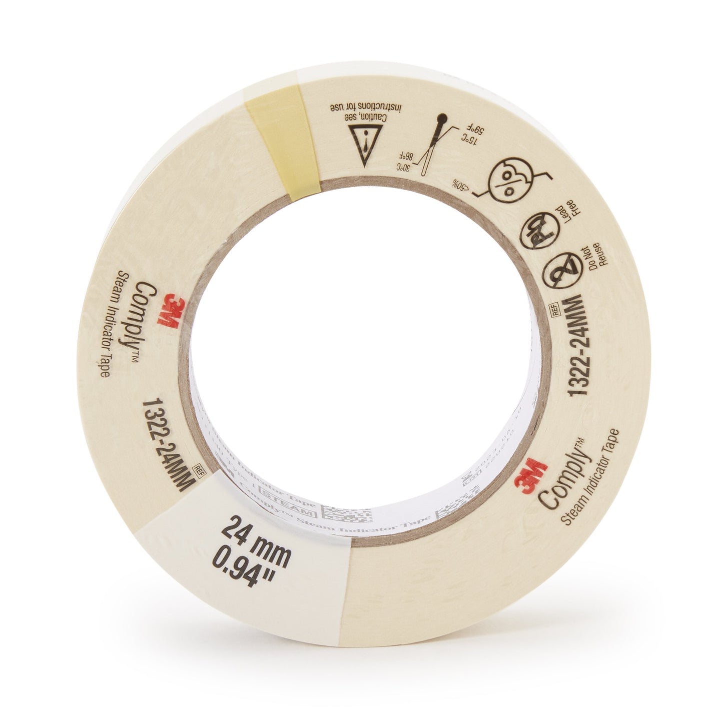 3M™ Comply™ Steam Indicator Tape 1 Inch X 60 Yard Steam (775747_CS)
