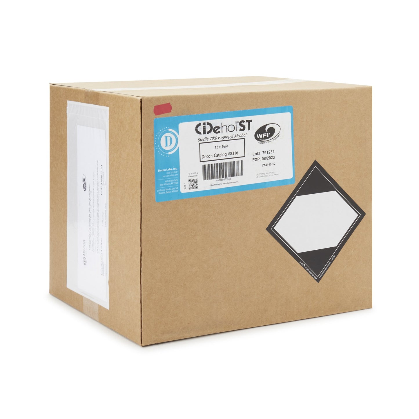 CiDehol® ST Surface Disinfectant Cleaner Alcohol Based Trigger Spray Liquid 16 oz. Bottle Alcohol Scent Sterile (1136512_CS)