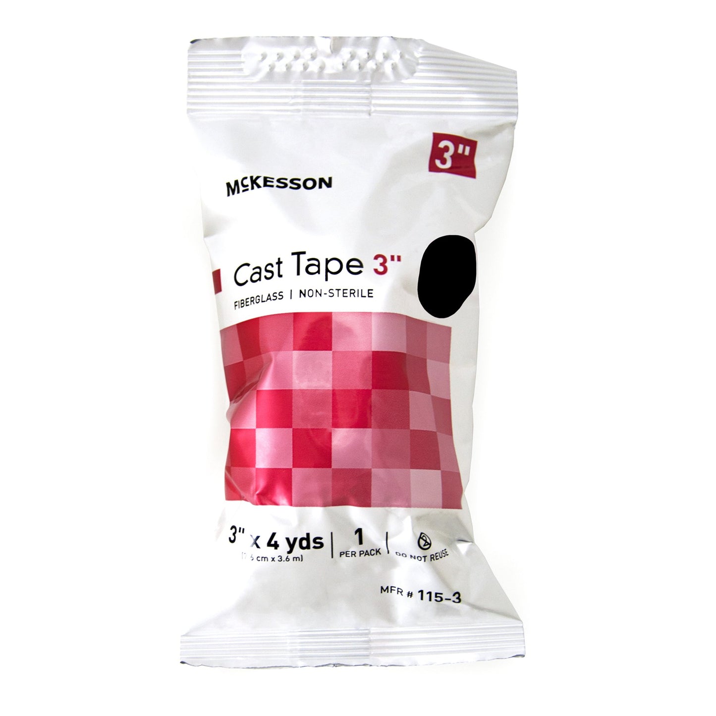 McKesson Cast Tape 3 Inch X 12 Foot Fiberglass Black (733691_BX)
