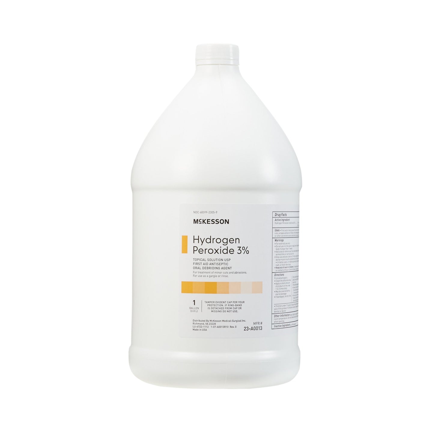 McKesson Brand Antiseptic Hydrogen Peroxide Topical Liquid 1 gal. Bottle (139307_CS)