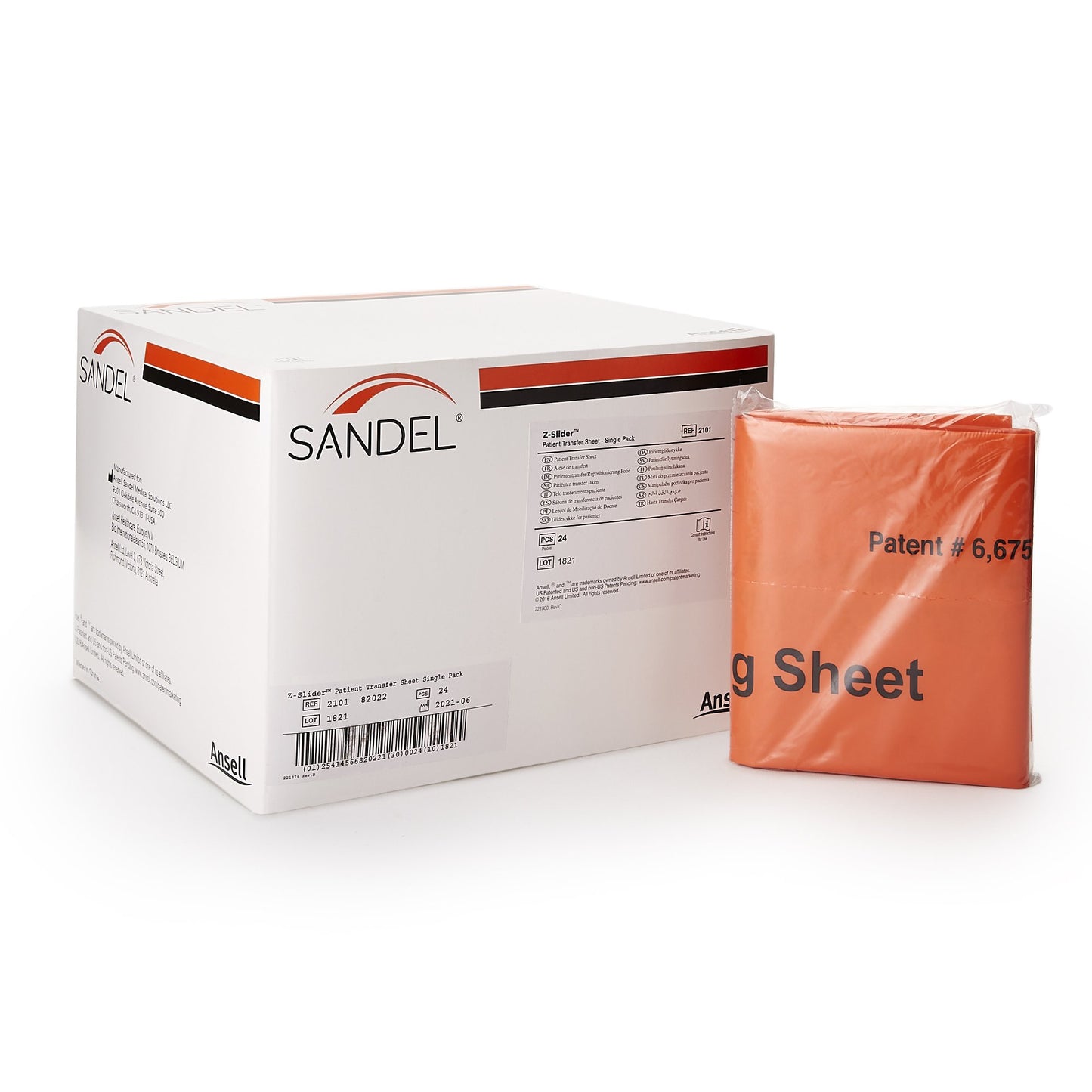 Z-Slider™ Transfer Sheet Orange 45 X 53 Inch (1131117_EA)