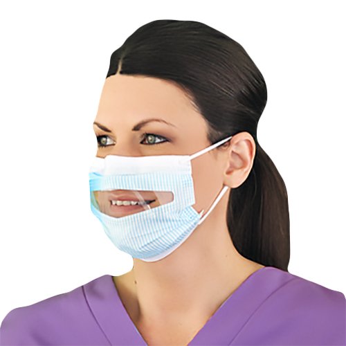 ProGear® Clear-View® Procedure Mask Anti-fog Film ASTM Level 1 Earloops One Size Fits Most (1171844_BX)