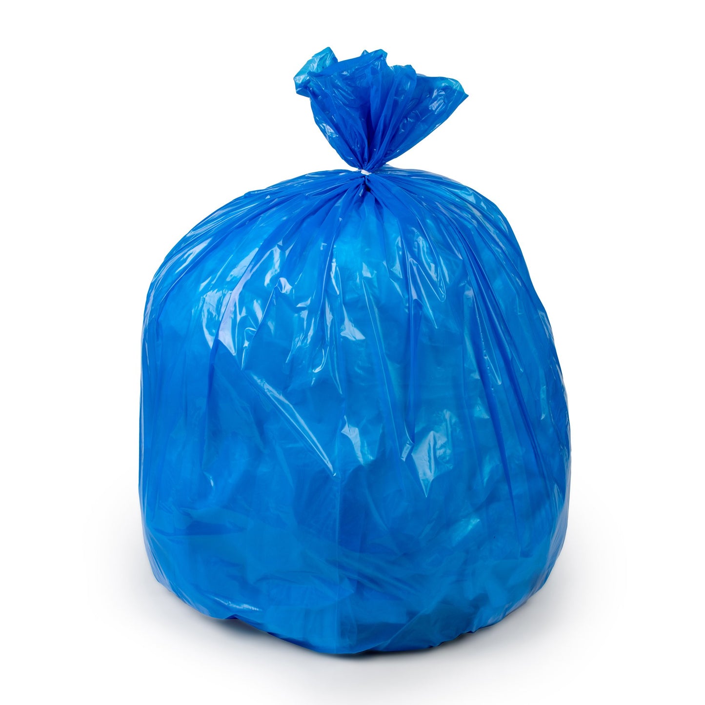 Colonial Bag Recyclying Bag 44 gal. Blue LLDPE 1.3 mil 38 X 48 Inch X-Seal Bottom Coreless Roll (864193_CS)