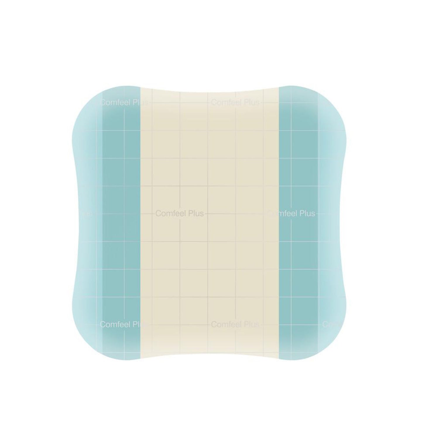 Comfeel® Plus Hydrocolloid Dressing Film Backing 4 X 4 Inch Square Hydrocolloid / Sodium Carboxymethylcellulose (CMC) / Film (1124399_BX)