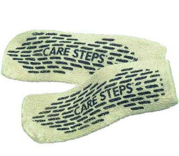 Care-Steps® Slipper Socks Unisex Adult 2X-Large Single Tread Single Patient Use Moss Green (1125644_CS)