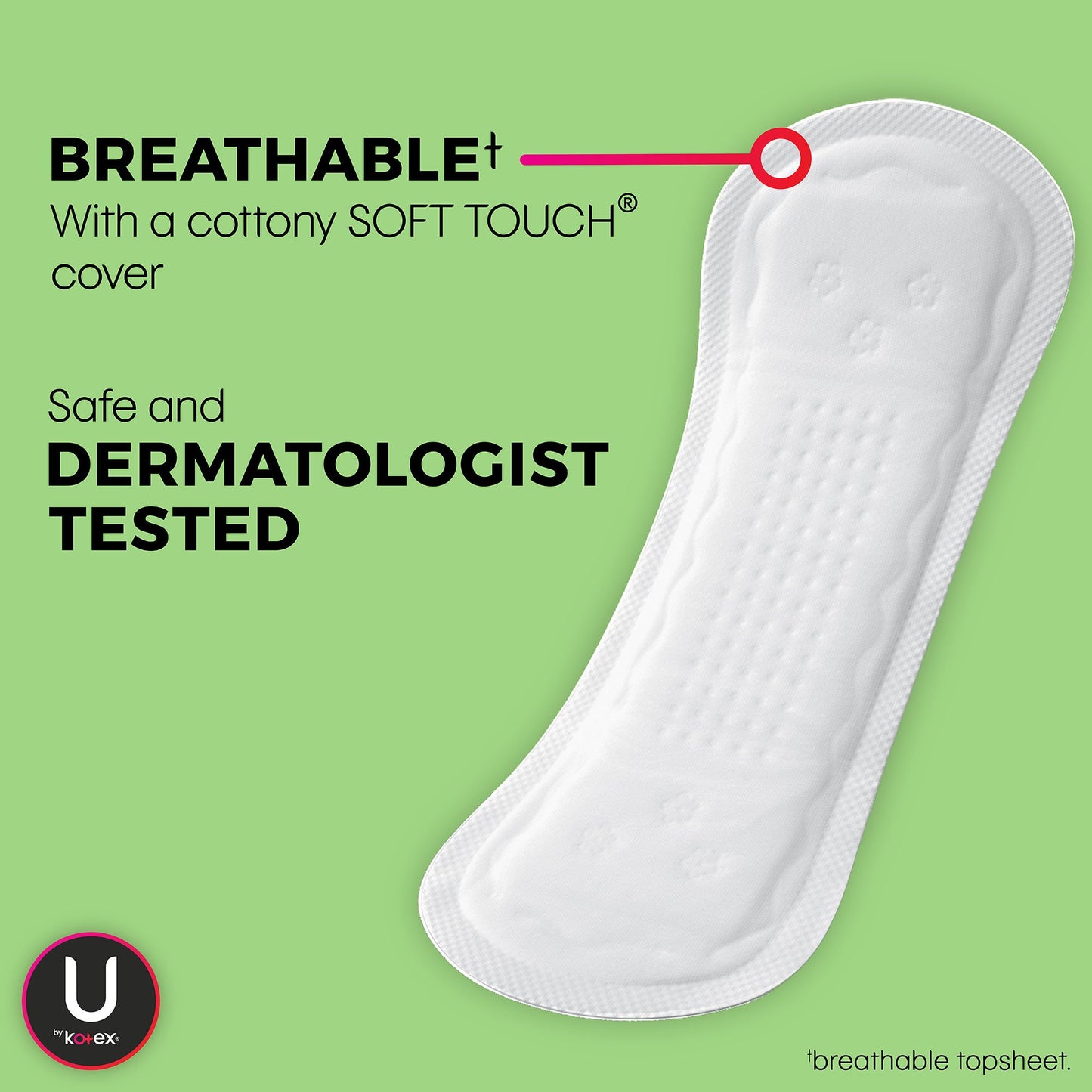 U by Kotex® Security® Lightdays Feminine Pad Regular Absorbency (1197231_PK)