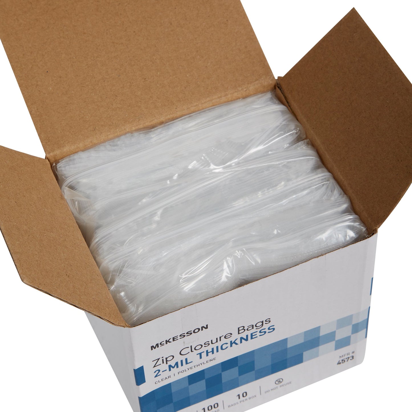 McKesson Reclosable Bag 2 X 3 Inch Polyethylene Clear Zipper Closure (957782_BG)