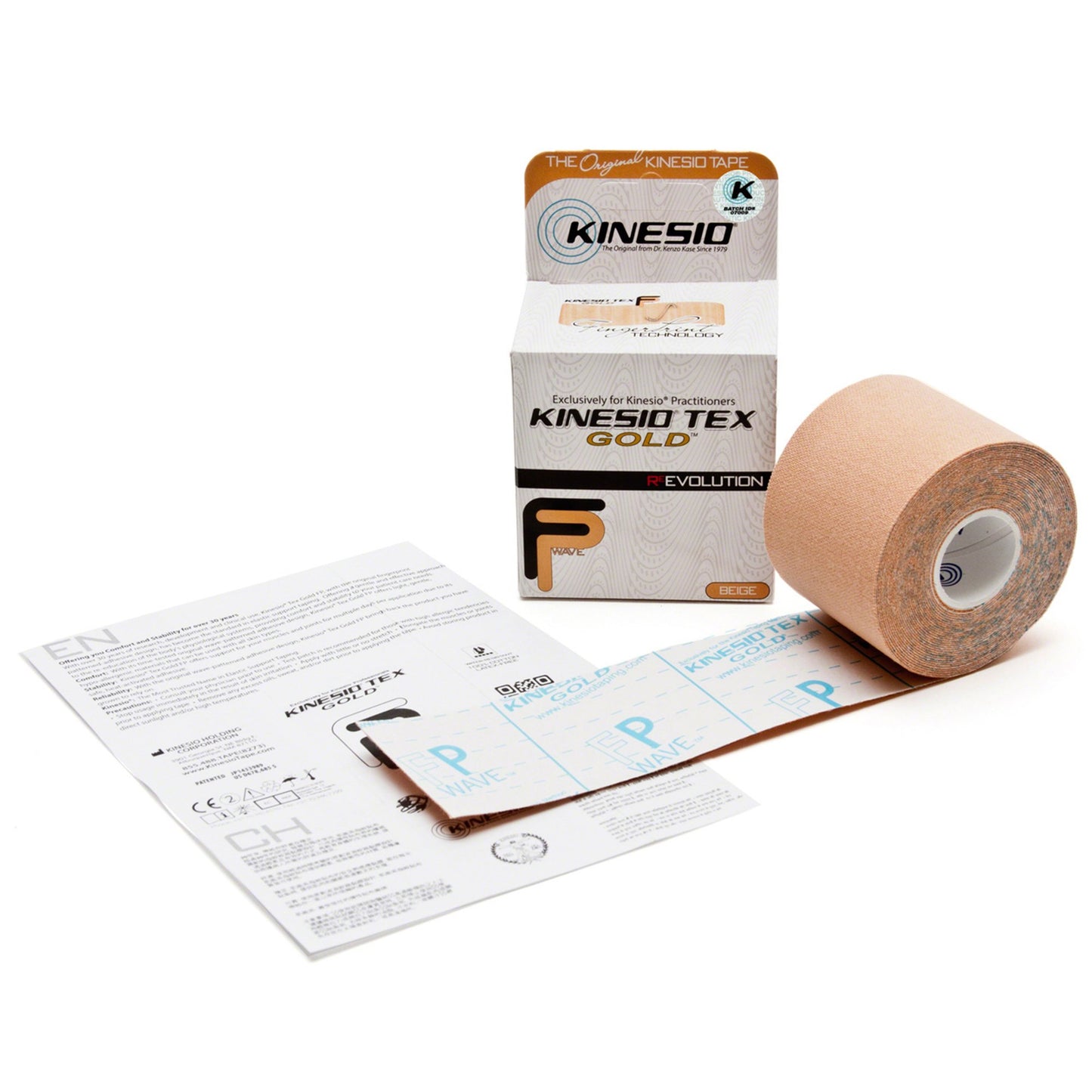 Kinesio® Tex Gold™ FP Kinesiology Tape Beige 2 Inch X 5-1/2 Yard Cotton NonSterile (883530_RL)