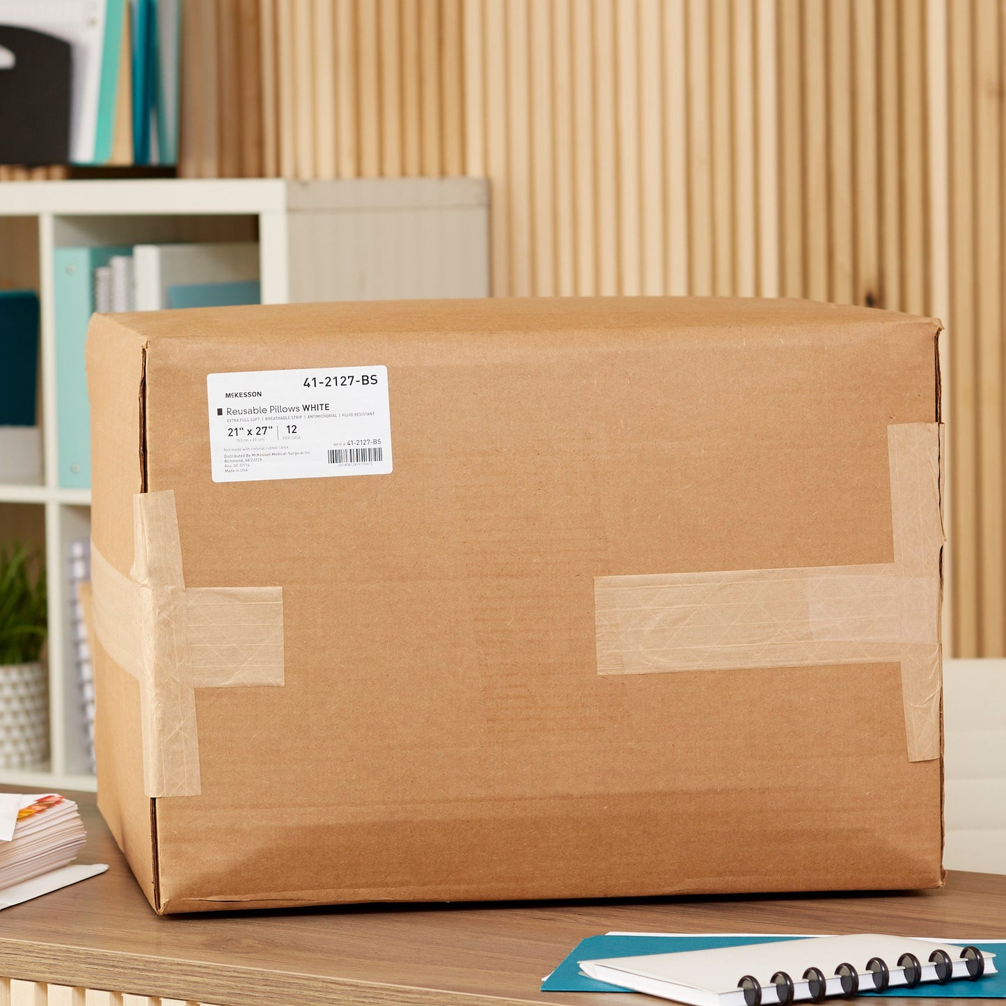 McKesson Bed Pillow 21 X 27 Inch White Reusable (939587_EA)