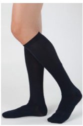 Health Support® Compression Stocking Knee High Size E / Regular Black Closed Toe (998993_PR)