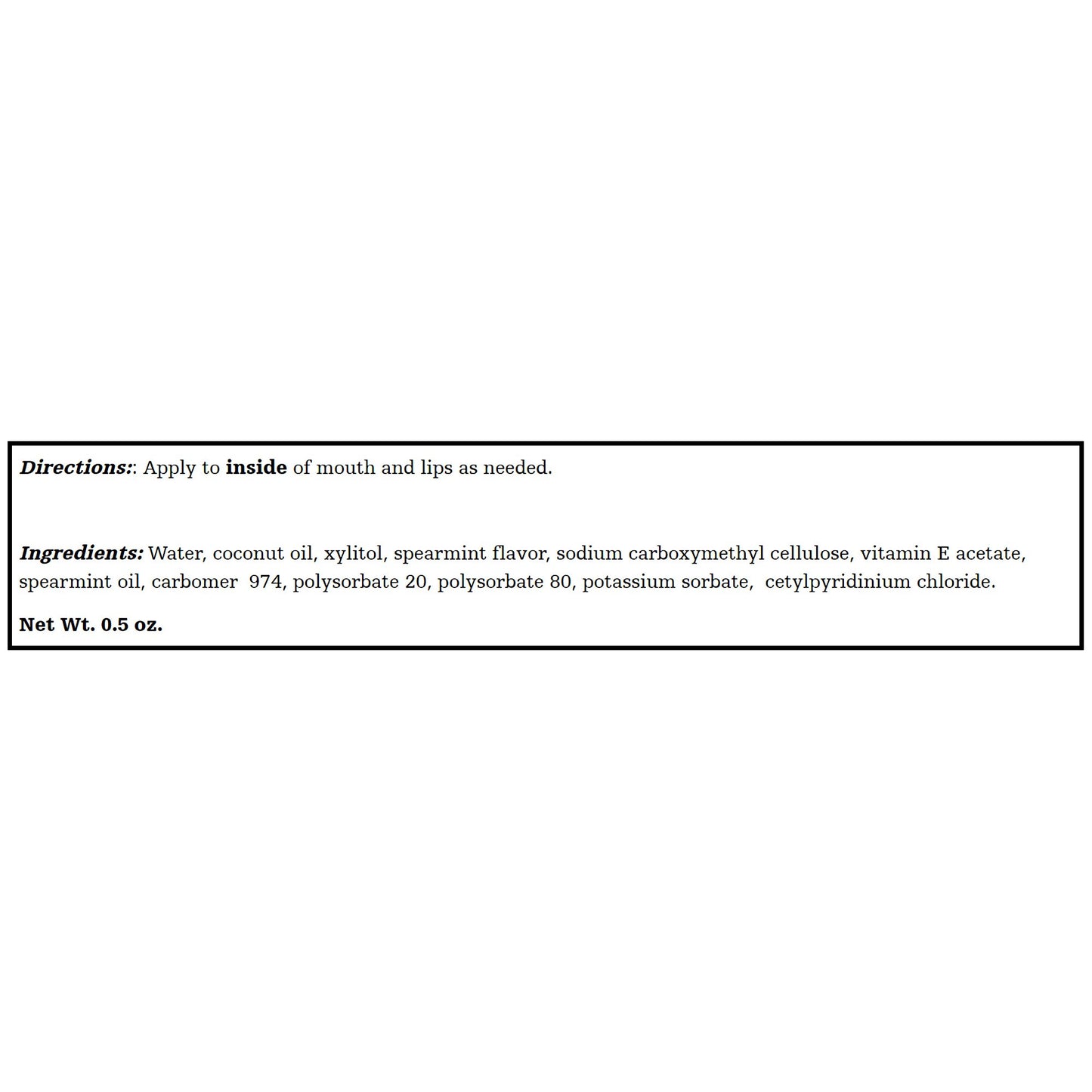 Toothette® Mouth Moisturizer 0.5 oz. Cream (344609_CS)