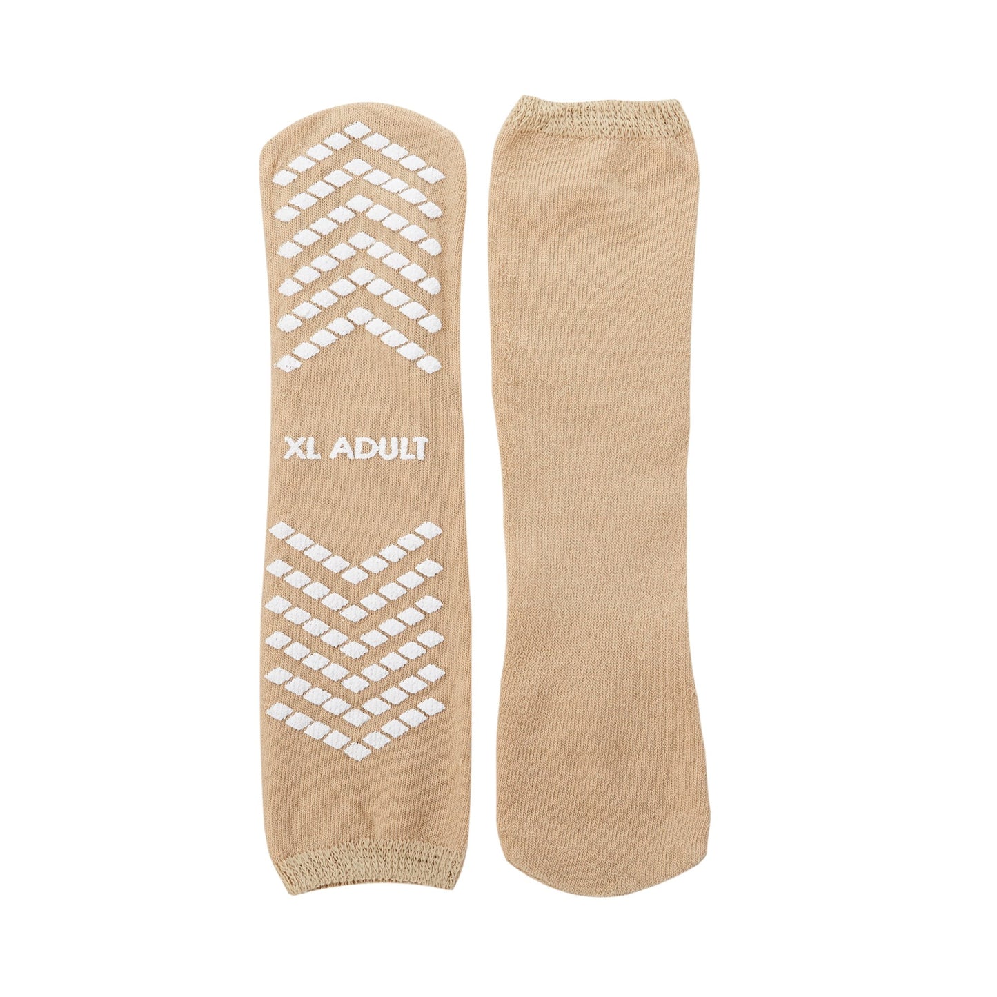 McKesson Slipper Socks Unisex Adult X-Large Single Tread Single Patient Use Tan (1038460_CS)